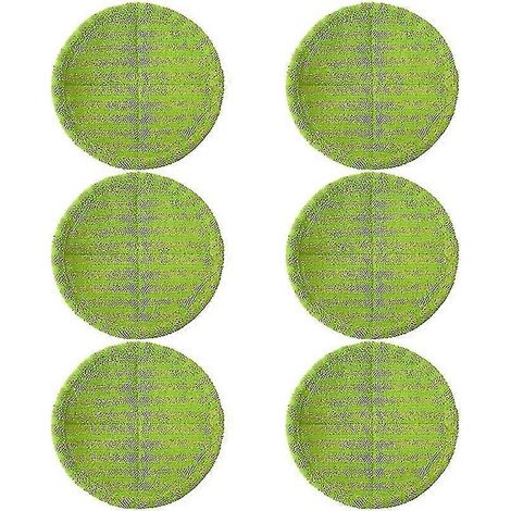 Lot de 6 lingettes de rechange AURA pour balai-serpillière électrique rotatif sans fil (1/4)