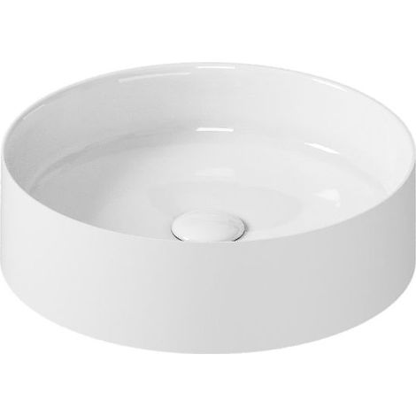 Lavabo Smartb appoggio diamentro 38 cm tondo bianco lucido di (1/2)