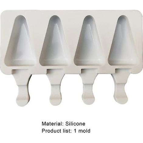 Moules à glaçons et à beurre pratiques, réutilisables, résistants à la chaleur (triangulaires). (1/2)