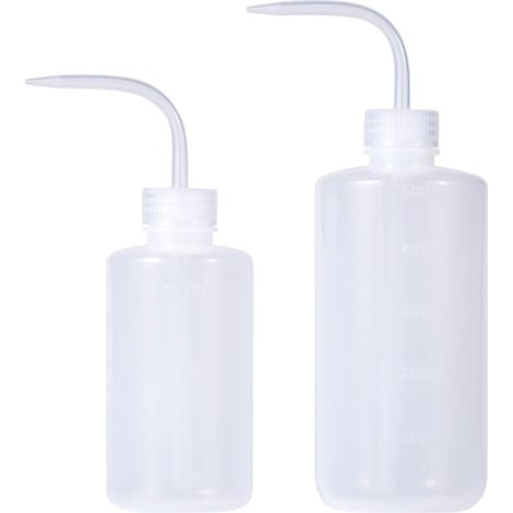 2 Pièces Arrosoir bouteille pissette Plastique SéCurité Squeeze Bouteille D'Arrosage Arrosoir Plante Interieur Pour Succulente bonsai interieur Plant Artificiel Petite Pot Plantes, 250/500mL (1/5)
