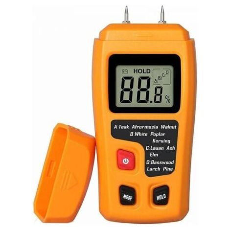 Portable Wood Moisture Tester LCD Moisture Meter Wood Moisture Detector for Firewood Paper Moisture Measurement (1/5)