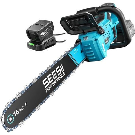 Tronçonneuse, 16 pouces, moteur sans balais, avec batterie 1X5.0Ah (1/2)