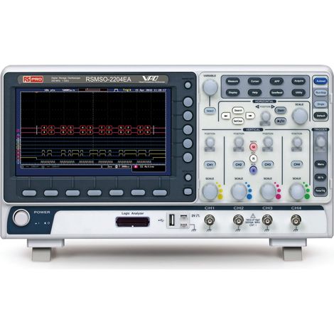 Oscilloscope De table RS PRO, 4, 16 voies, 200MHz ( Prix pour 1 )