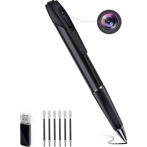 Mini caméra HD 1080P avec enregistrement vidéo et détection de mouvement, petite caméra de sécurité pour la surveillance vidéo et la prise de photos, caméra corporelle portable pour le bureau (1/5)