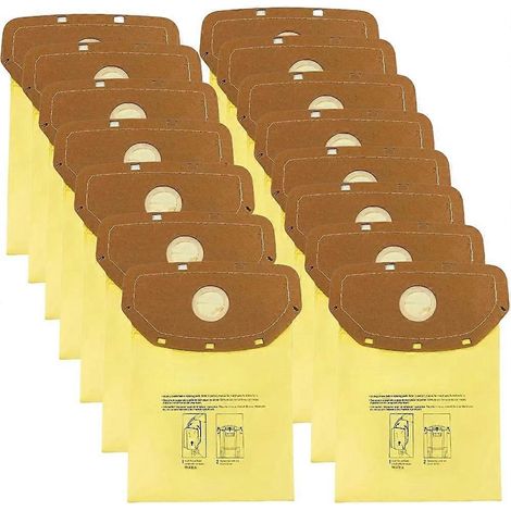 Lot de 15 AH10232 Sealed Collar Sacs pour aspirateur pour Hoover Commercial MPWR 40V Sans fil Backpack Aspirateur CH93619, CH93600 (1/5)