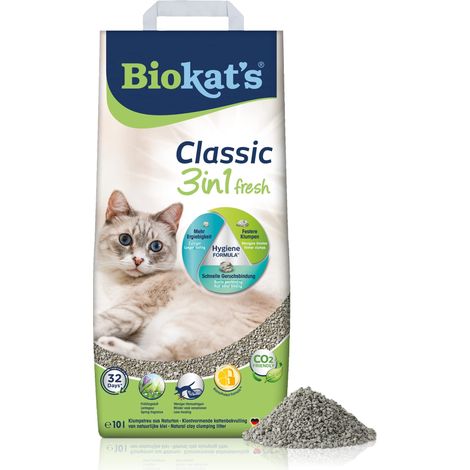 Litière pour chats agglomérante avec grains de 3 tailles différentes - 1 sac (1 à 10 l) (1/5)