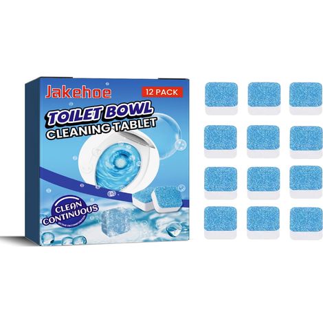 Nettoyant automatique pour cuvette de toilettes, comprimé effervescent nettoyant pour toilettes, détartrant puissant pour toilettes, désodorisant pour toilettes, produits d'entretien ménager (1/5)