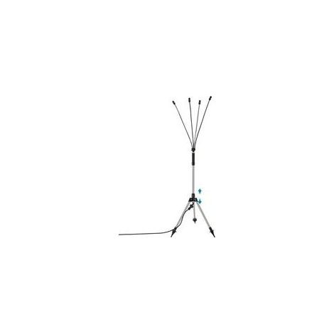 Brumisateur sur pied réglable 26,4-45,7 pouces – Système de brumisation portable 360° – Conduit d'eau flexible 26 pieds – Pour terrasse extérieure (1/5)
