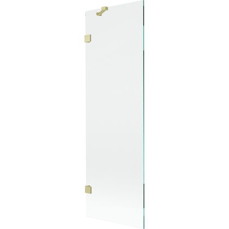 Mexen Lunar paroi de baignoire 1 vantail 60 x 150 cm, transparent, or brossé - 897-060-000-55-00 (1/5)