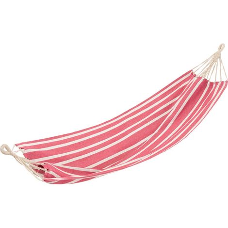 Hamac en Tissu "Petites Rayures" 200cm Rose (1/4)