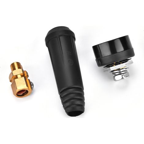 Connecteur rapide pour câble de soudage DKJ10-25, adaptateur européen noir, raccord rapide, 1 pièce (1/5)