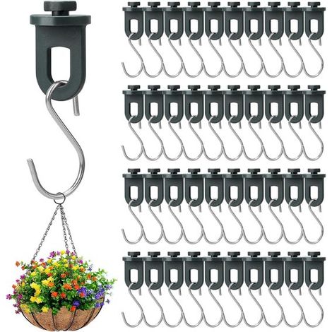 50 clips para invernadero + 50 ganchos para invernadero, Clips para invernadero, Ganchos en S, Clips para invernadero, Ganchos para jardín (1/5)