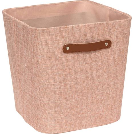 Boîte de Rangement Déco "Roundy" 31cm Nude (1/2)