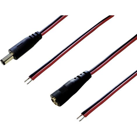 BKL Electronic 075217 Cavo per bassa tensione Presa a bassa tensione, Spina a bassa tensione - Estremità aperta 5.50 mm (1/2)