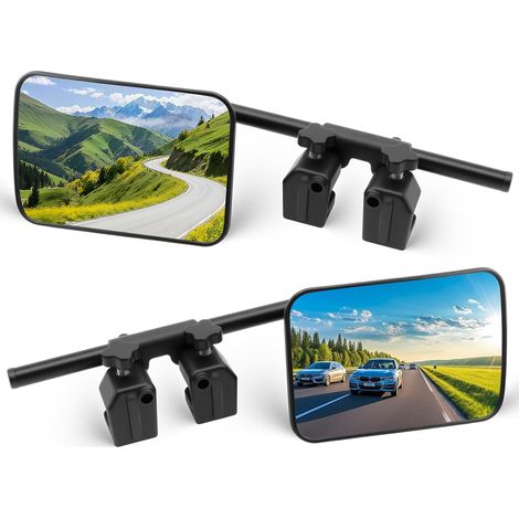 Rétroviseur Caravane Universel 2 Pièces avec Rotule 360° (1/5)