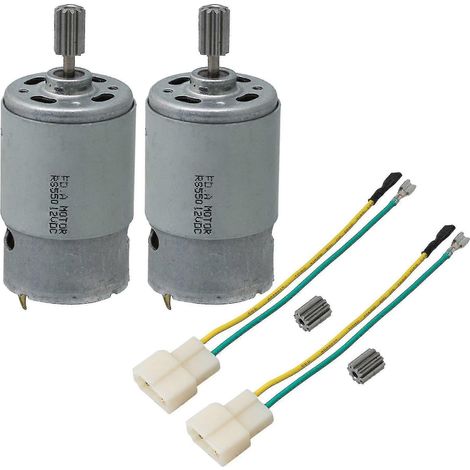 Pièce de rechange pour moteur électrique haute vitesse 550, 2 x 12 V 30 000 tr/min, engrenage 10 dents (1/4)