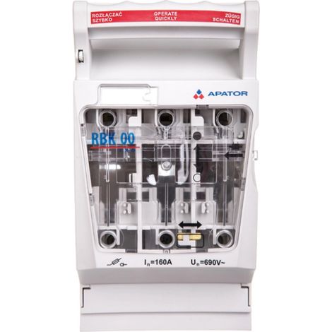 Sicherungstrennschalter 160A RBK 00 pro-W /Brückenklemmen 4-50mm2/ 63-823256-141