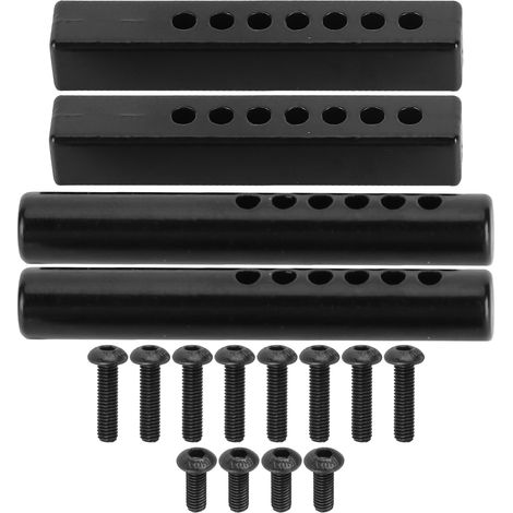 4 Pièces Montures Pare-chocs Métalliques Carrées et Rondes pour Traxxas HSP Redcat Tamiya 1/10 (1/5)