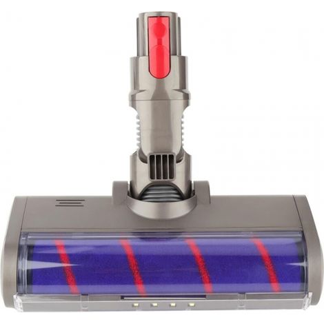 Tête de nettoyage de rechange avec rouleau souple pour aspirateur sans fil Dyson V7 V8 V10 V11 V15, accessoire de brosse de sol avec phares LED (1/4)