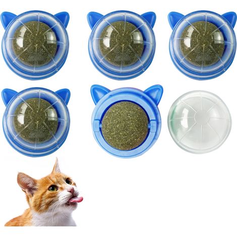 Boule À Chat - Boule De Nepeta Cataire Auto-Adhésive Pour Mur - Jouet Pour Chat - 5 Pièces (1/5)
