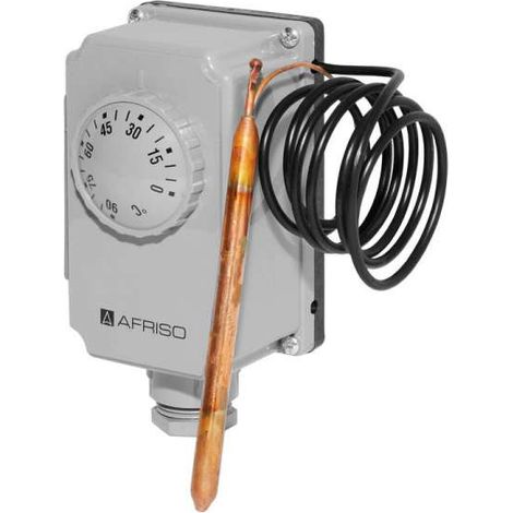 Afriso Gehäuse-Thermostat GTK/7RD mit 1m Kapillare 0-90°C 67421 (1/2)