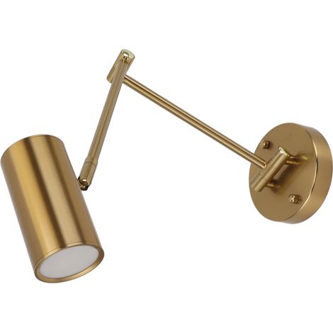 Applique murale à bras articulé en fer, angle réglable, LED 3000K lumière chaude, style moderne, avec ampoule E27, pour chambre, salon, couloir, 85 à 265 V (1/5)