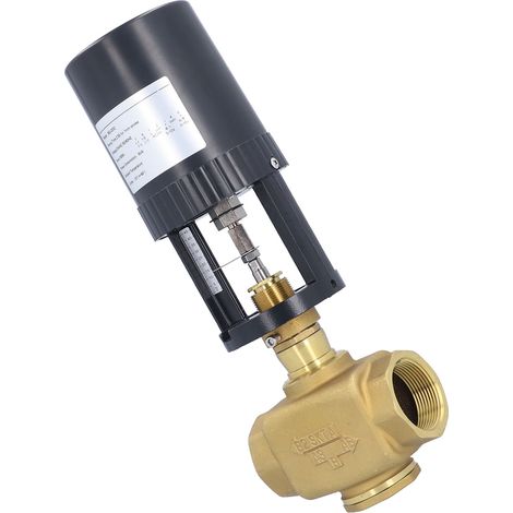 Elektrisch motorisiertes Regelventil, Messing, BSP, 2-Wege-Zubehör, 24 V Wechselstrom, für industrielle Anwendungen, DN40 (1/5)