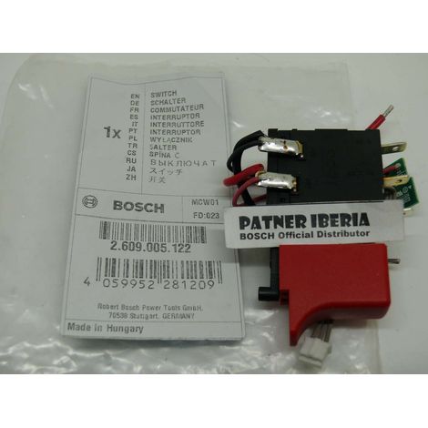 Original Ersatzteil BOSCH 2609005122  Schalter für PSR 144 Li-2