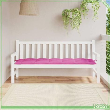 361638 Coussin de banc de jardin rose 180x50x7 cm tissu oxford (1/5)