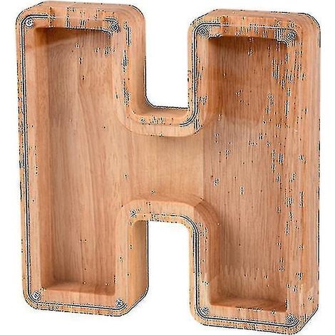 Sparschwein aus Holz mit dem Alphabet - Kinder-Spardose