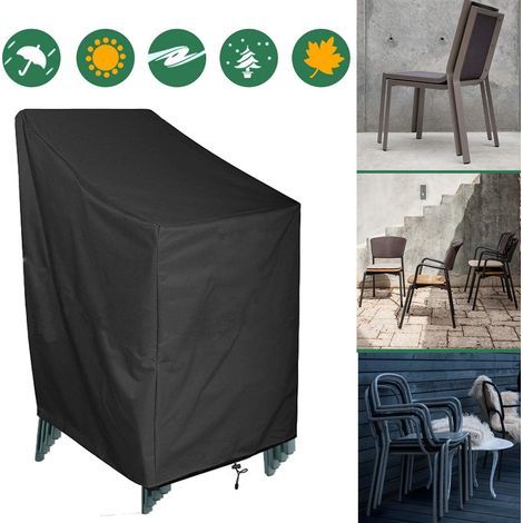Housse Chaise de Jardin Empilable 65x65x80/120cm, 420D Oxford Imperméable Housse Chaise Exterieur, House Protection Chaise Jardin, Bache de Chaise de Jardin (1/5)
