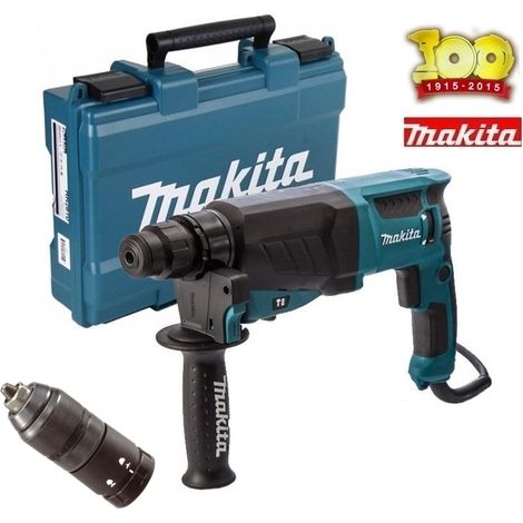 Trapano martello demolitore/Tassellatore 26mm 800W + Mandrino autoserrante Makita - HR2630T