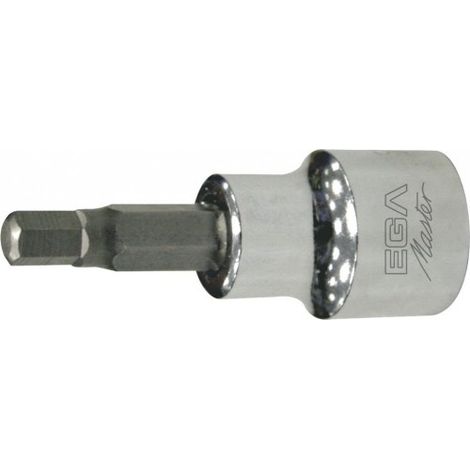 PUNTA ATORNILLADORA CON VASO 1/2 HEXAGONAL DE 6MM - EGA MASTER