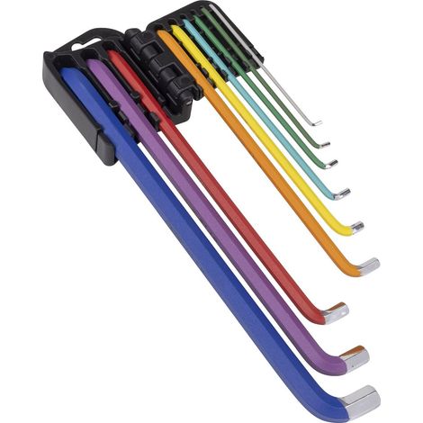 Sealey AK71740 Premier Extra-Long Stubby Element Hex Key Set 9pc