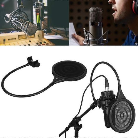 Grille métallique anti-pop pour microphone, protection contre les plosives et les explosions. Bonnette anti-vent pour microphone. (1/4)