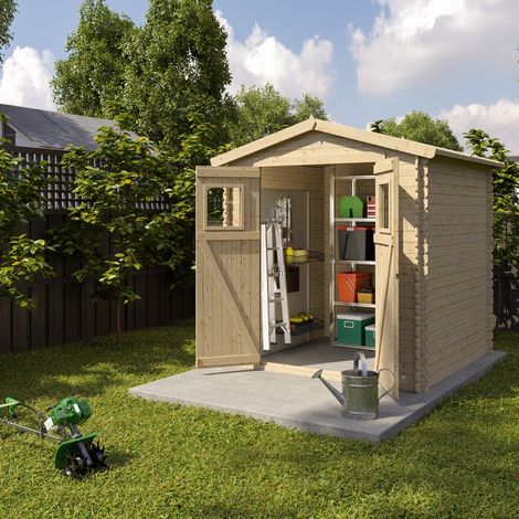 Abri de jardin - bois brut - 4 m²