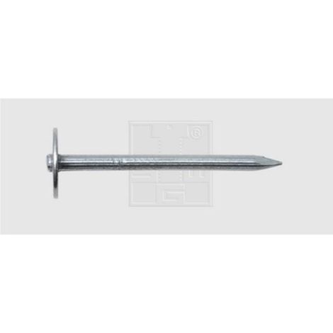 Clou En Acier Rainure Avec Rondelle  70 pièces L : 35 mm ∅ 3,5 mm dimensions : 35x3,5 mm (1/2)