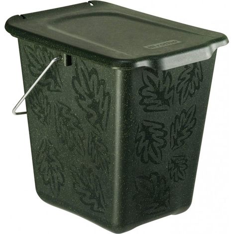 Conteneur à déchets Rotho Greenline 7 litres plastique recyclé bois (1/7)