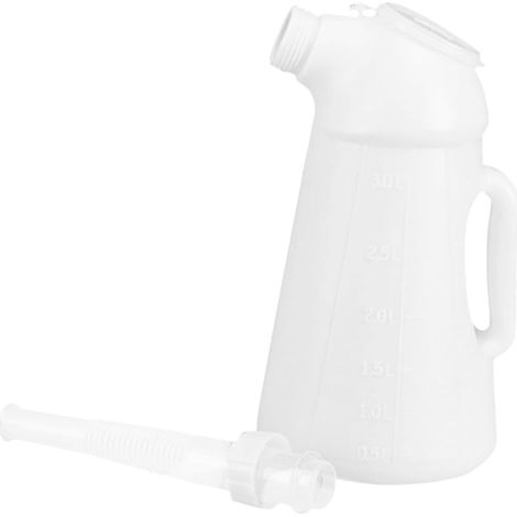 Bidon Huile Moteur avec Bec Verseur Manuel pour Voiture et Équipement Domestique Bouteille Distributrice Résistante Plastique pour Remplissage Précis et Usage Polyvalent (1/5)