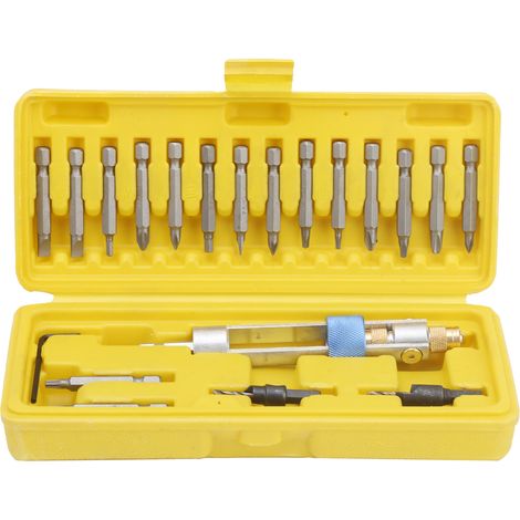 Kit 6 pièces tournevis bits en acier rapide HSS, cruciformes et plats, perceuse fraisée, outillage bricolage professionnel. (1/5)
