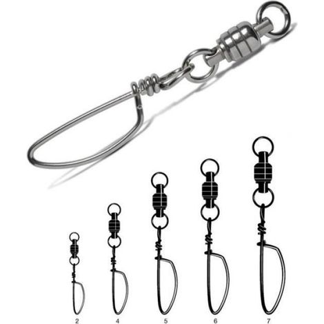 EMERILLON + AGRAFE ROLLING ET CROSSLOCK INOX 3261 - PACK (2 - N°5 - 260)