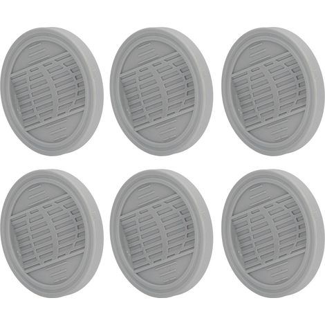 Lot de 6 bloque-roues caoutchouc rond pour meubles, lit, chaise bureau, armoire, canapé, électroménager, penderie, roulettes universelles. (1/5)