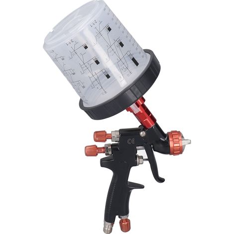 Pistolet à peinture pour voiture, corps en alliage d'aluminium, tête en acier inoxydable, amplitude réglable (1/5)