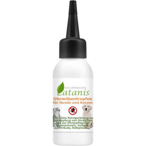 Latanis OT17 Forte - Ohrmilbentropfen für Haustiere, Extra stark - 50 ml