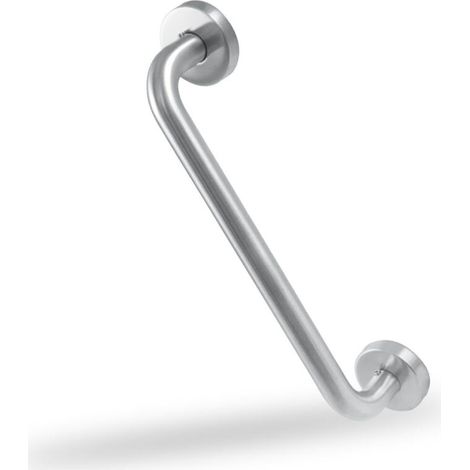 Poignée Acier Inoxydable - Rosette Intégrée - 19 x 300 mm - Pour Portes Industrielles et de Chantier - 1 Pièce (1/5)