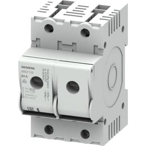Interruptor fusible 63A 2P D02 5SG7123