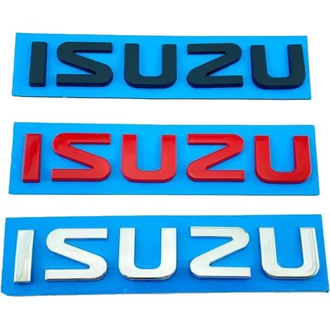 (Style 2, noir) - Convient aux étiquettes de coffre ISUZU, logo d'origine, autocollant de voiture. Convient aux accessoires de voiture pour la rénovation du coffre arrière du SUV ISUZU D-MAX, autocoll (1/5)
