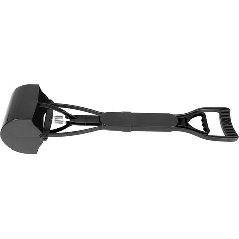 Ramasse-crottes à long manche pour chiens et chats - Outil de nettoyage noir (1/5)