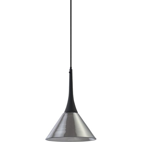 Ideal Lux Sospensione Cocktail 1 luce LED integrato fumè metallo vetro