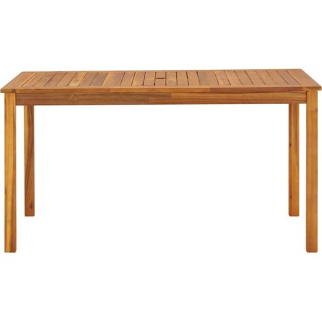 Table de jardin 140x80x74 cm Bois d'acacia massif (1/5)